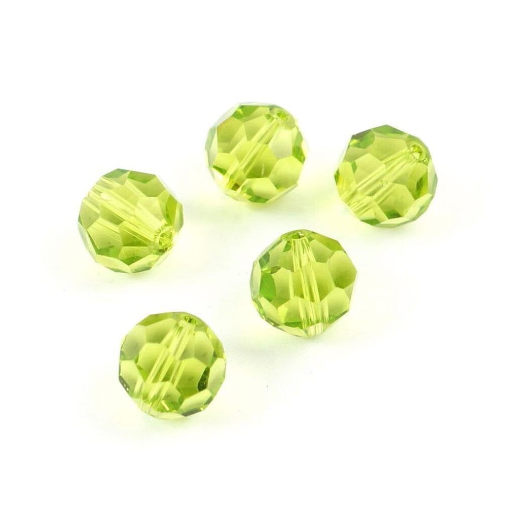 6485 100pcs Adabele Austrian 10mm Faceted Loose Round Crystal Beads Light